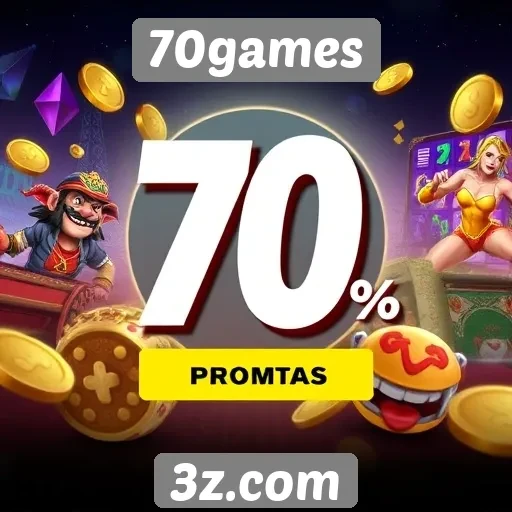 Plataforma 70games oferece promoções exclusivas